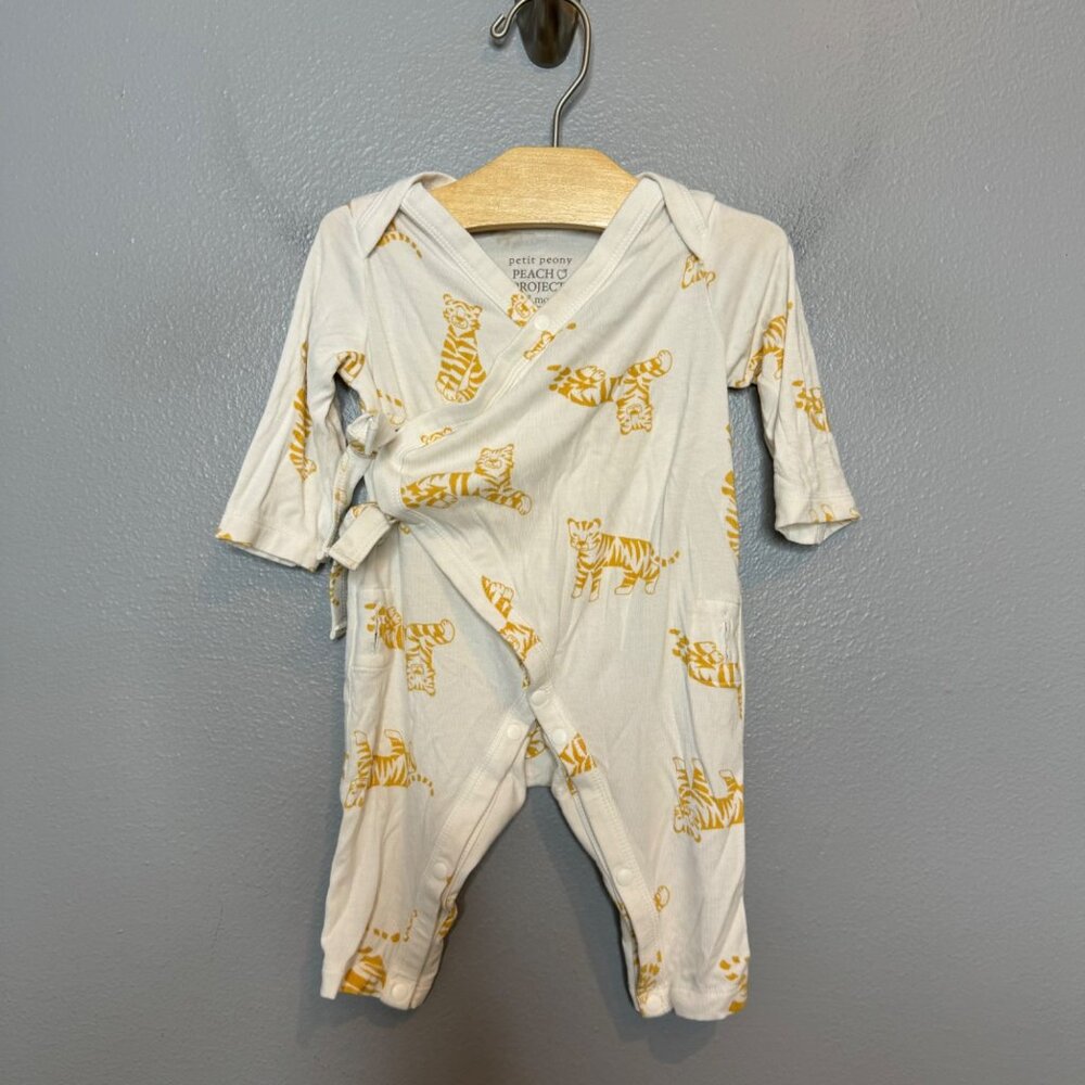 PETIT PEONY kimono Georgie romper MRI, IV, hospital adaptive size 0-3 months